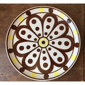 Vintage Platter Chop Plate Japanese Mid Century Artistic Stoneware Tosen Madres